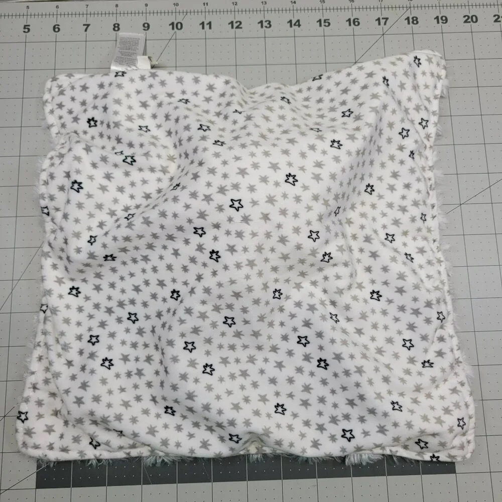 Just One You By Carters Lamb Lovey Baby Security‎ Blanket White Fur Swirl Stars